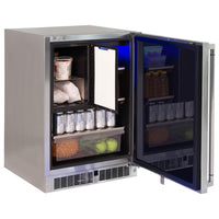 Thumbnail for Lynx 24-Inch 4.9 Cu. Ft. Hinge Outdoor Rated Compact Refrigerator With Freezer