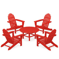 Thumbnail for POLYWOOD Classic Adirondack 5 Piece Conversation Set