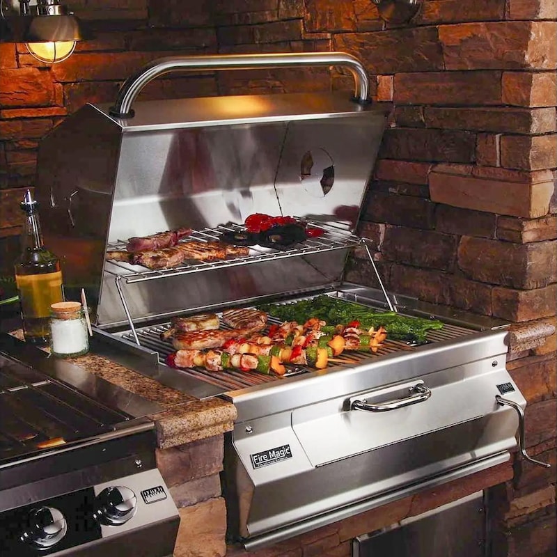 Fire Magic Legacy Built-In Smoker Charcoal Grill