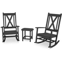 Thumbnail for POLYWOOD Braxton 3 Piece Porch Rocking Chair Set