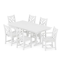 Thumbnail for POLYWOOD Chippendale 7 Piece Farmhouse Dining Set
