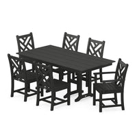 Thumbnail for POLYWOOD Chippendale 7 Piece Farmhouse Dining Set