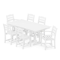 Thumbnail for POLYWOOD La Casa Cafe 7 Piece Farmhouse Dining Set