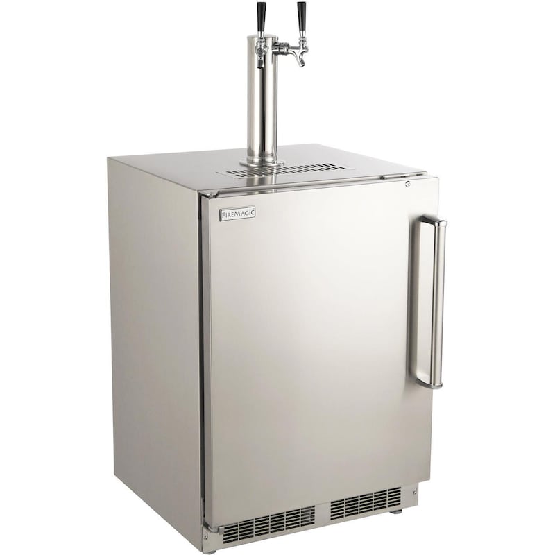 Fire Magic 24-Inch Right Hinge Outdoor Rated Dual Tap Kegerator - Thumbnail 5