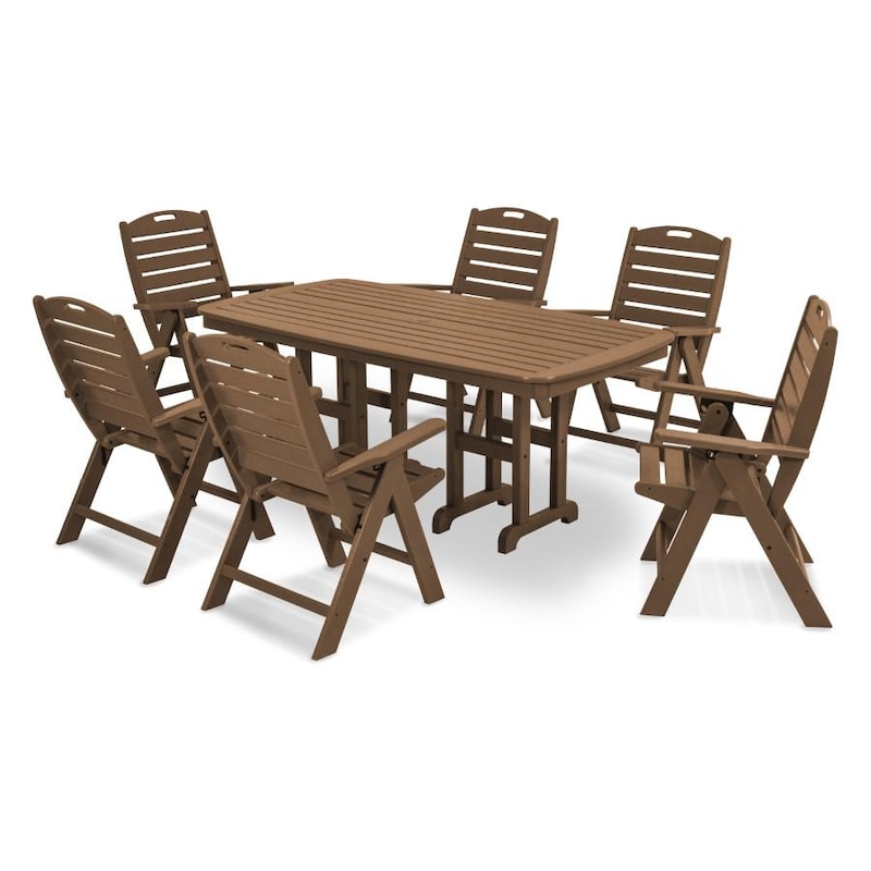 POLYWOOD Nautical 7 Piece Dining Set