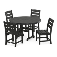 Thumbnail for POLYWOOD Lakeside 5 Piece Round Side Chair Dining Set