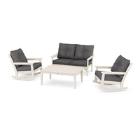 Thumbnail for Polywood Vineyard 4 Piece Deep Seating Rocking Chair Set