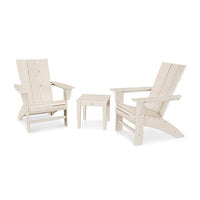 Thumbnail for Polywood Modern 3 Piece Curveback Adirondack Set