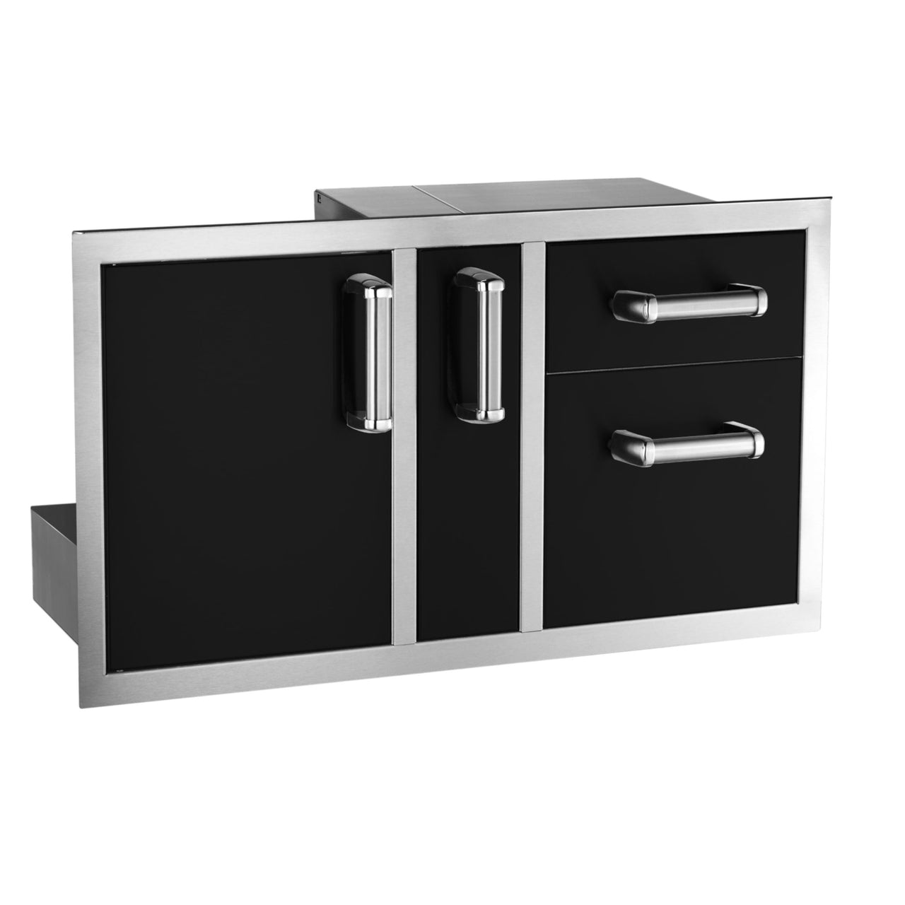 Fire Magic Echelon Black Access Door & Double Drawer Combo