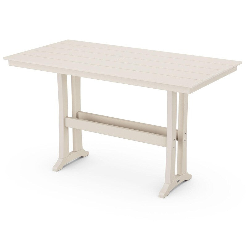 Polywood 37 X 72 Inch Farmhouse Trestle Bar Table
