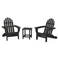 Thumbnail for POLYWOOD Classic Folding Adirondack 3 Piece Set W Long Island 18 Inch Side Table