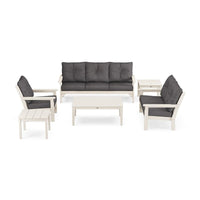 Thumbnail for Polywood Vineyard 6 Piece Deep Seating Set W Club Chair