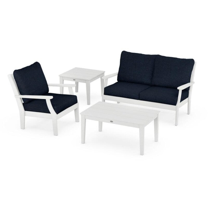 POLYWOOD Braxton 4 Piece Deep Seating Set