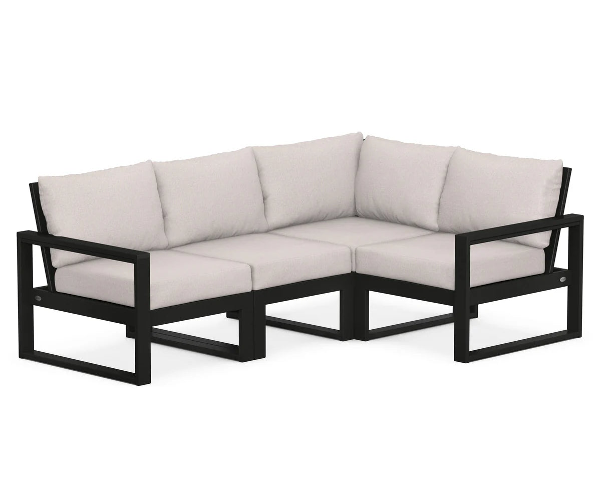 POLYWOOD EDGE 4-Piece Modular Deep Seating Set
