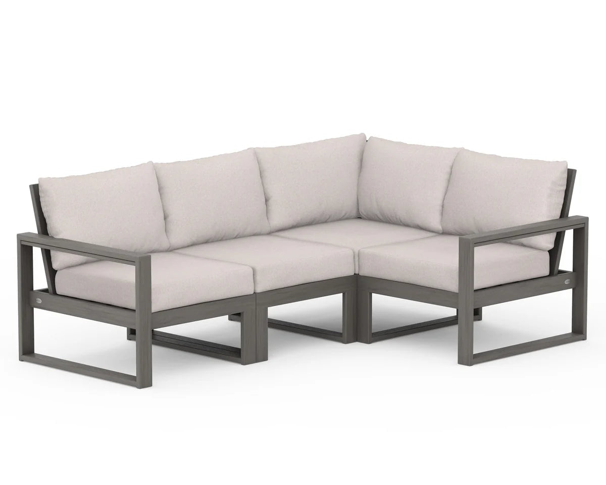 POLYWOOD EDGE 4-Piece Modular Deep Seating Set