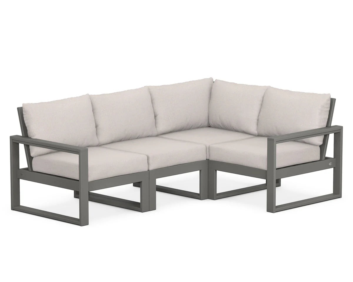 POLYWOOD EDGE 4-Piece Modular Deep Seating Set