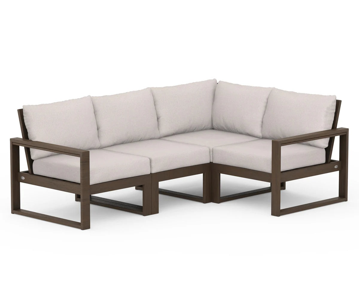 POLYWOOD EDGE 4-Piece Modular Deep Seating Set