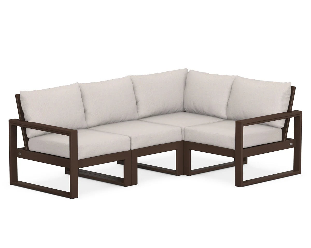 POLYWOOD EDGE 4-Piece Modular Deep Seating Set