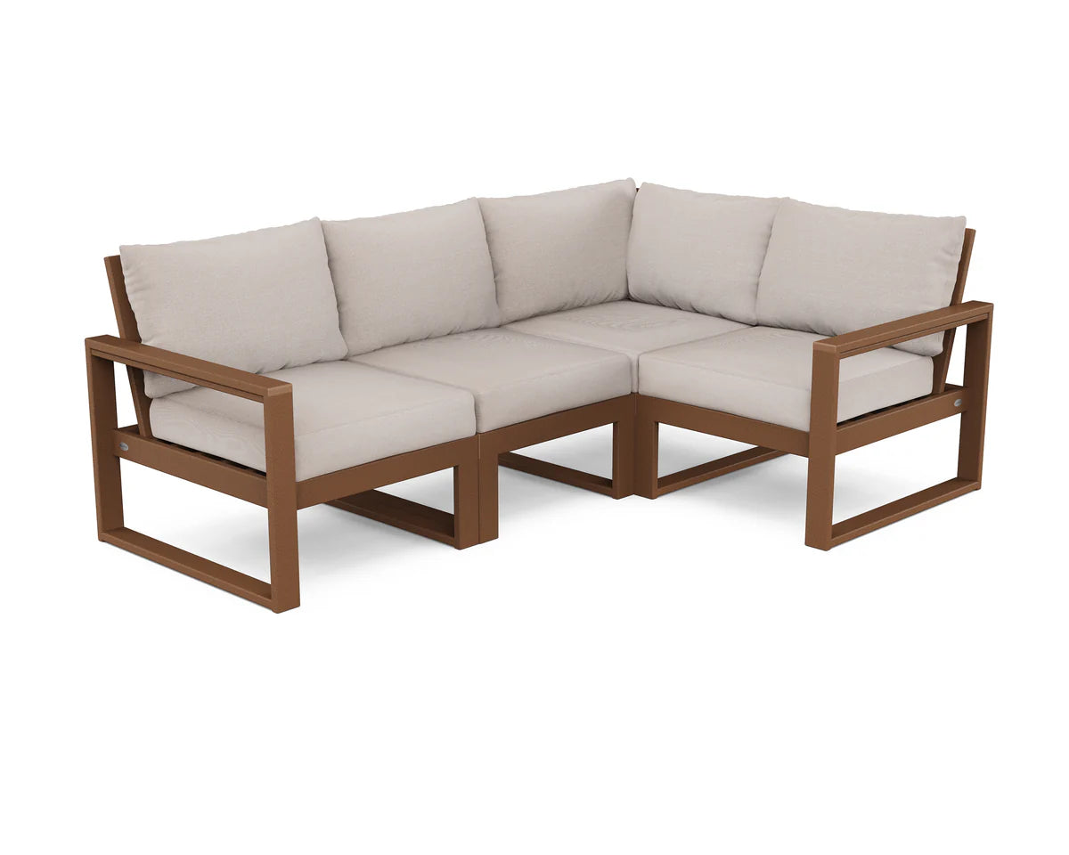 POLYWOOD EDGE 4-Piece Modular Deep Seating Set