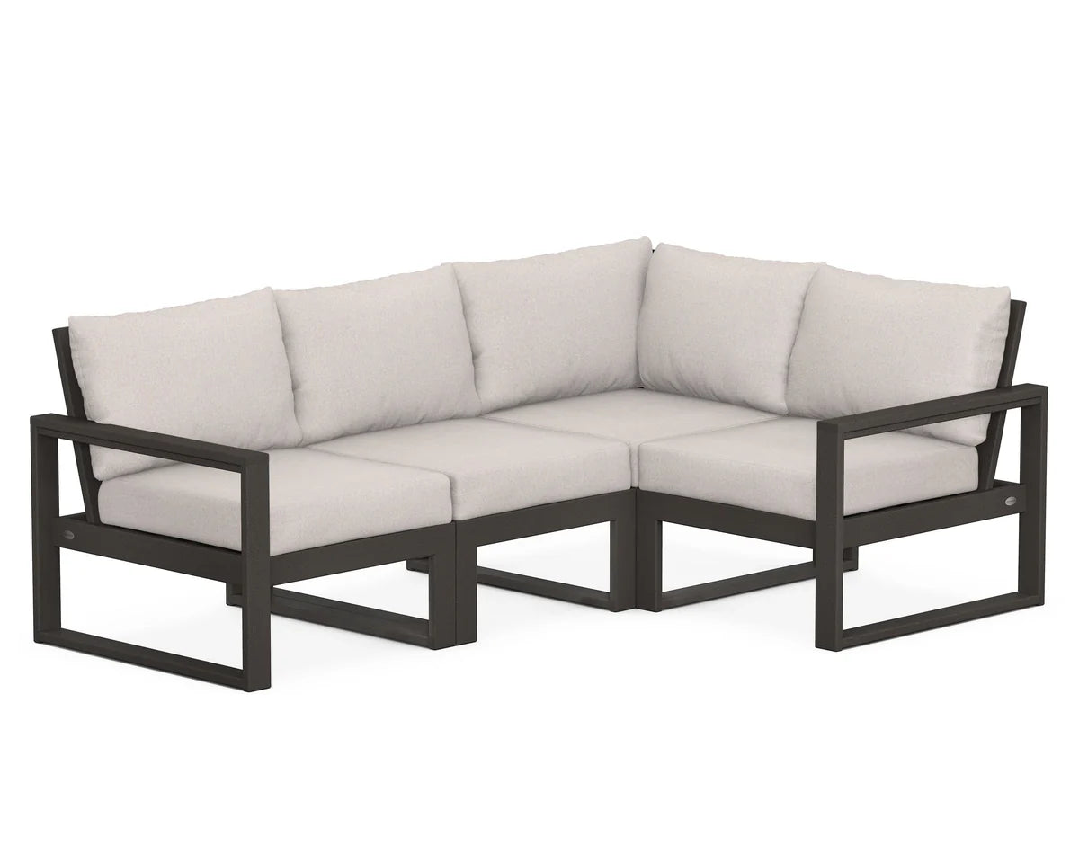 POLYWOOD EDGE 4-Piece Modular Deep Seating Set