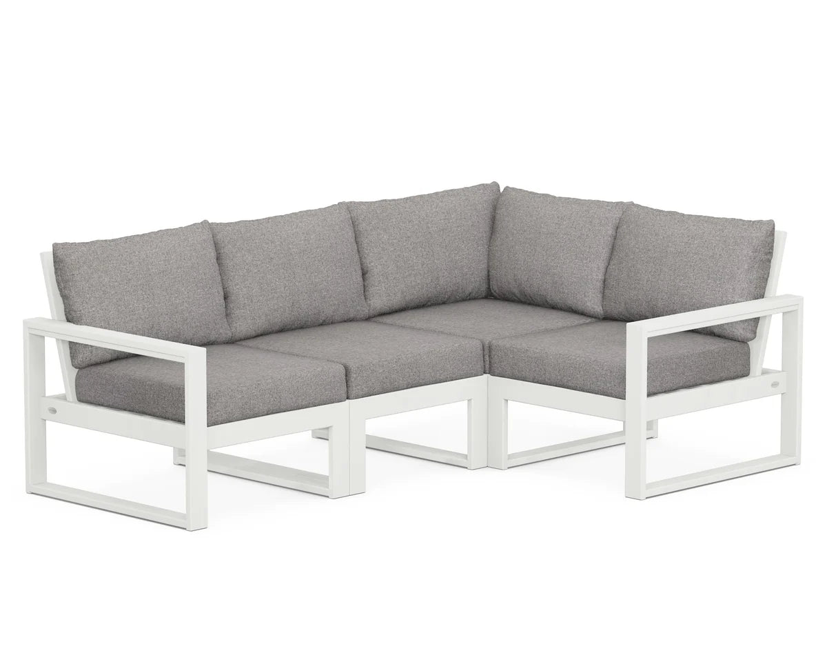 POLYWOOD EDGE 4-Piece Modular Deep Seating Set