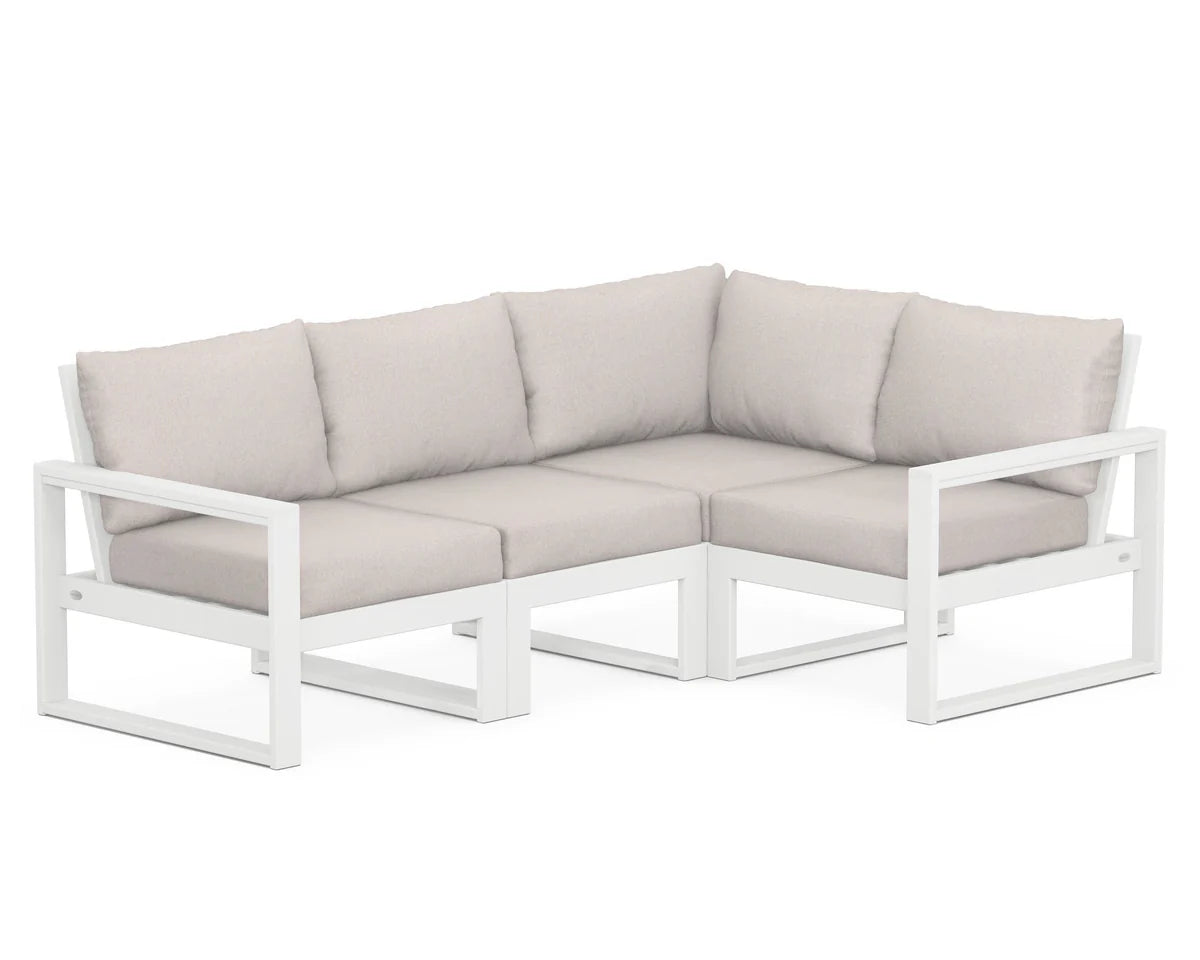 POLYWOOD EDGE 4-Piece Modular Deep Seating Set