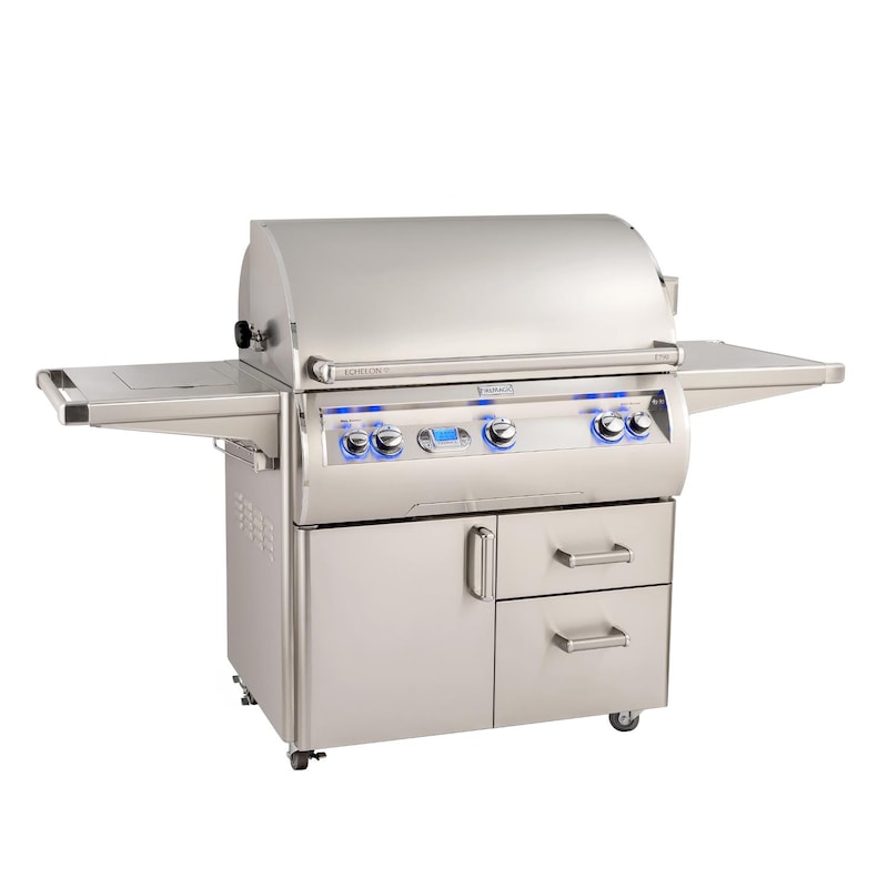 Fire Magic Echelon Diamond E790S 36-Inch Gas Grill W/ Side Burner, One Infrared Burner, Rotisserie, & Digital Thermometer