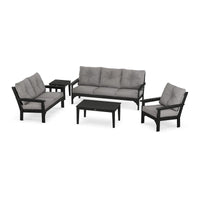 Thumbnail for Polywood Vineyard 5 Piece Deep Seating Set W Sofa