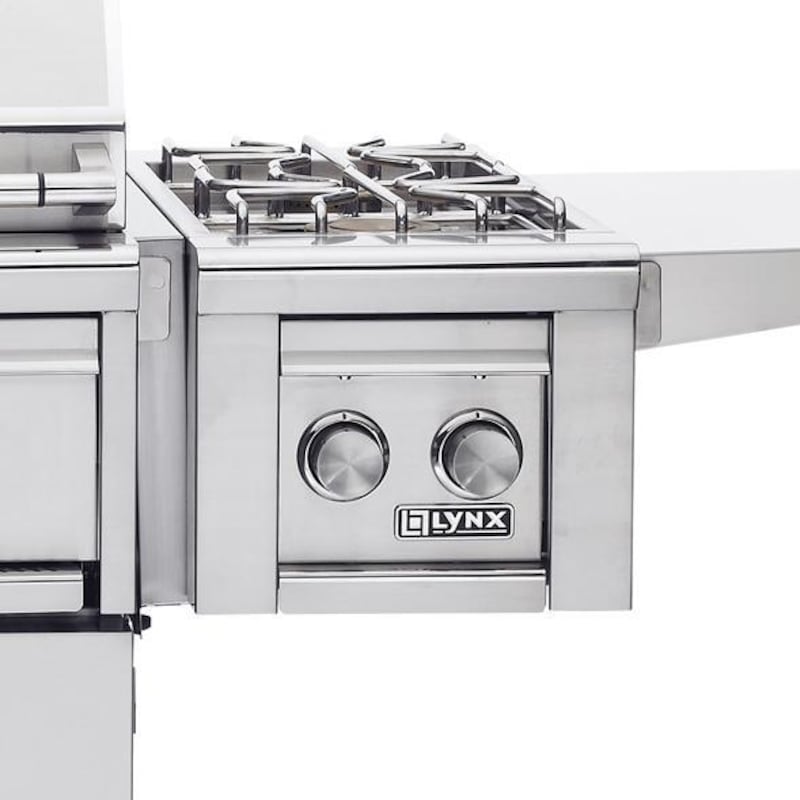 Lynx Professional Cart Mounted Gas Double Side Burner