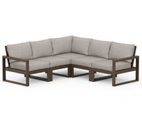 Thumbnail for POLYWOOD Edge 5 Piece Modular Deep Seating Set