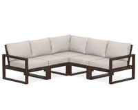 Thumbnail for POLYWOOD Edge 5 Piece Modular Deep Seating Set