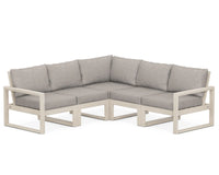 Thumbnail for POLYWOOD Edge 5 Piece Modular Deep Seating Set