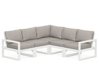 Thumbnail for POLYWOOD Edge 5 Piece Modular Deep Seating Set