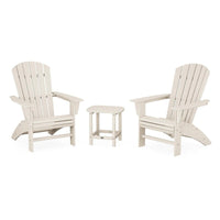 Thumbnail for POLYWOOD Nautical 3 Piece Curveback Adirondack Set