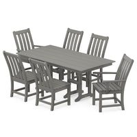 Thumbnail for POLYWOOD  Vineyard 7 Piece Farmhouse Dining Set