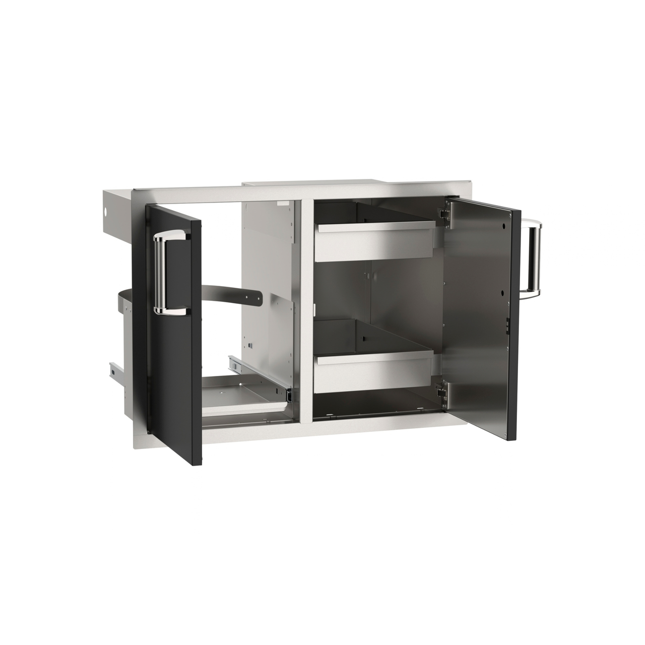 Fire Magic Echelon Black 30-Inch Double Doors With Drawers