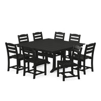 Thumbnail for POLYWOOD La Casa Cafe 9 Piece Farmhouse Trestle Dining Set