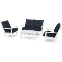 Thumbnail for POLYWOOD Lakeside 4 Piece Deep Seating Set