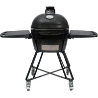 Thumbnail for Primo All-In-One Ceramic Kamado Grill With Cradle, Side Shelves, And Stainless Steel Grates