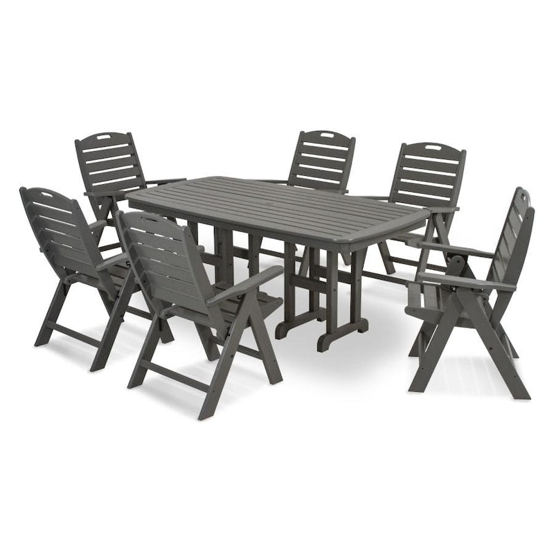 POLYWOOD Nautical 7 Piece Dining Set