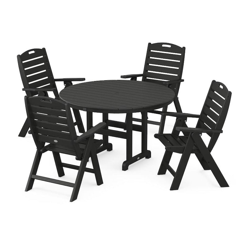 POLYWOOD Nautical 5 Piece Dining Set