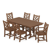 Thumbnail for POLYWOOD Chippendale 7 Piece Farmhouse Dining Set