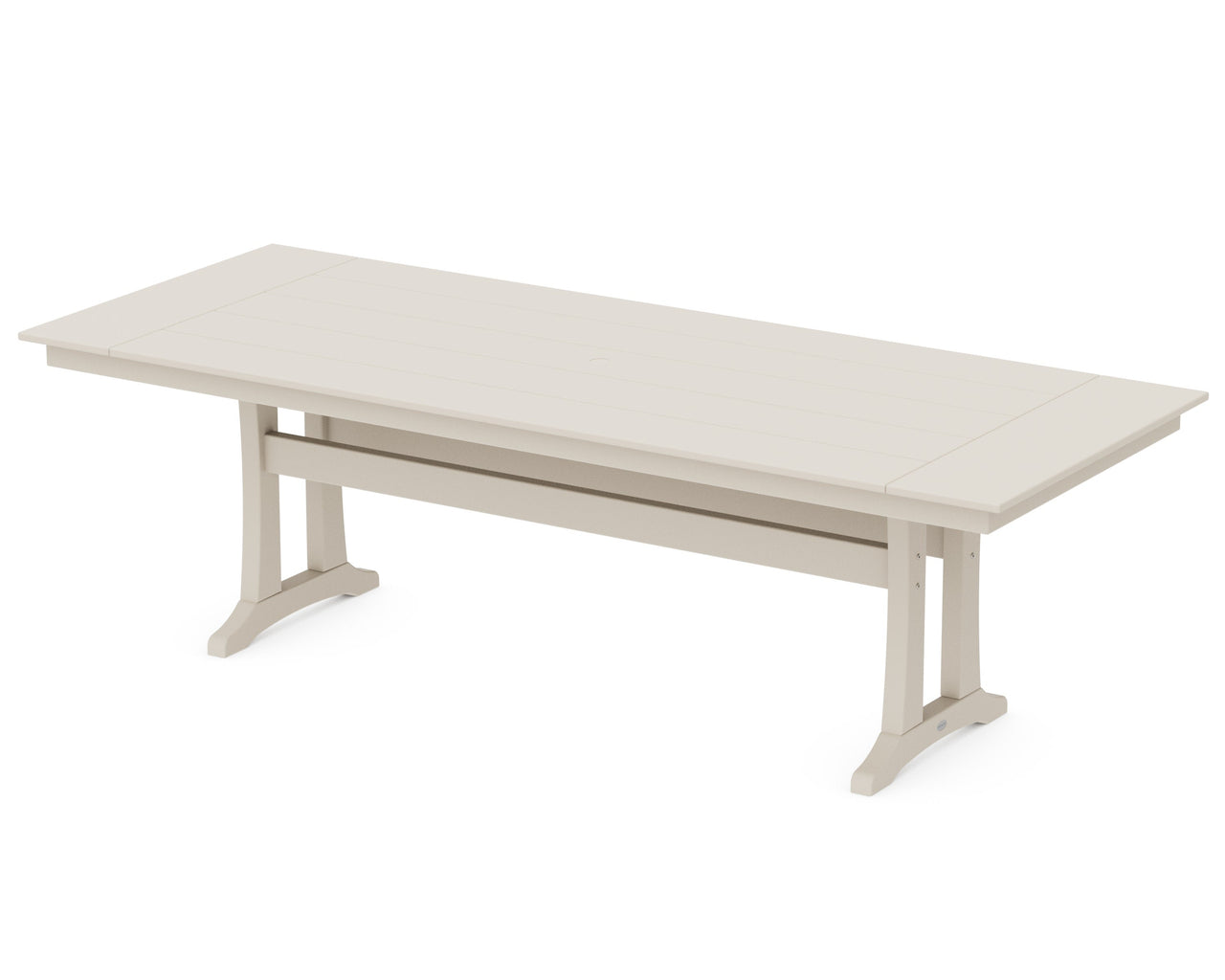 Trex Farmhouse Trestle 38" x 96" Dining Table - Sand Castle