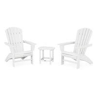 Thumbnail for POLYWOOD Nautical 3 Piece Curveback Adirondack Set