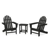 Thumbnail for POLYWOOD Classic Adirondack 3 Piece Set W South Beach 18 Inch Side Table