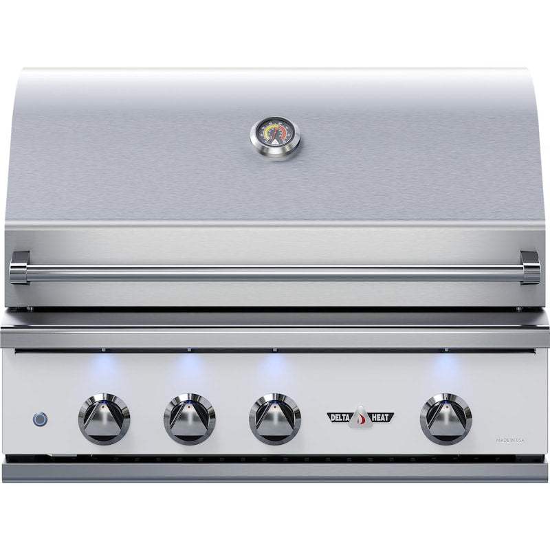 Delta Heat 32-Inch 3-Burner Built-In Gas Grill w/ Rotisserie