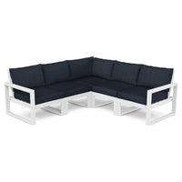 Thumbnail for POLYWOOD Edge 5 Piece Modular Deep Seating Set