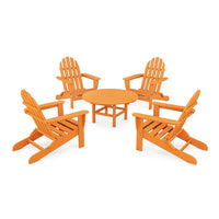 Thumbnail for POLYWOOD Classic Folding Adirondack 5 Piece Conversation Group