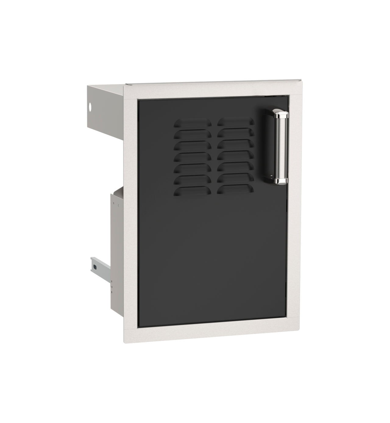 Fire Magic Echelon Black Single Access Door With Tank Tray & Louvers - 53820BSC