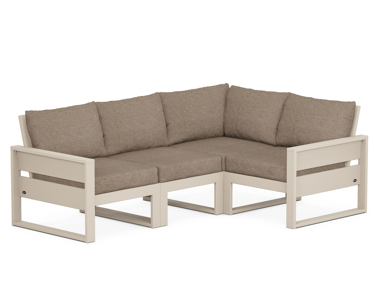 Trex Eastport 4- Piece Sectional - Sand Castle